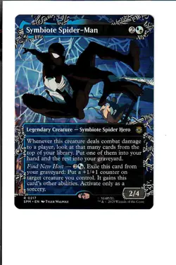 Symbiote Spider-Man (Borderless) 217 Marvel's Spider-Man Magic: The Gathering NM - Image 1