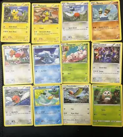 Nintendo Pokemon TCG Sun & Moon 2017 English Lot 12 Helioptile Fletchling - Image 1