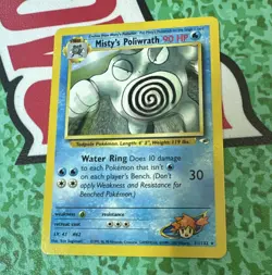Wizards Pokemon TCG Misty's Poliwrath 031/132 Gym Heroes Rare ENG Unlimited - Image 1