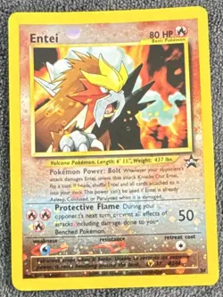 Wizards Pokemon TCG Entei 34/53 Wotc Promo Reverse Holo ENG Basic 80 HP 2001 - Image 1