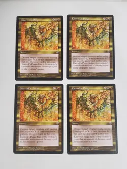MTG Playset 4x Kaervek's Purge (Mirage/Gold/U) - BGM - Image 1