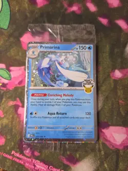 Pokemon TCG Primarina 020/084 Pitch Black Sealed Promo Barnes & Noble Rare Holo - Image 2