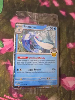 Pokemon TCG Primarina 020/084 Pitch Black Sealed Promo Barnes & Noble Rare Holo - Image 3