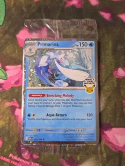 Pokemon TCG Primarina 020/084 Pitch Black Sealed Promo Barnes & Noble Rare Holo - Image 4