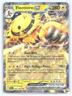 ELECTIVIRE EX 069/182 DOUBLE RARE DESTINED RIVALS POKEMON HOLO NM - Image 1
