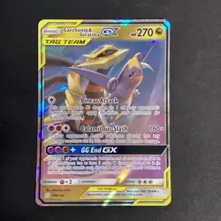 Pokemon TCG Garchomp and Giratina GX 146/236 Tag Team LP - Image 1