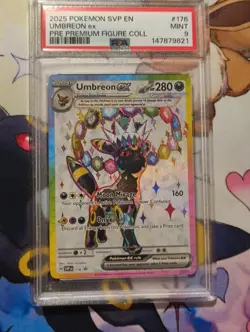 Pokemon Umbreon EX SVP 176 Premium Figure Collection Black Star Promo PSA 9 - Image 1