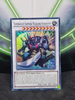 Yugioh Superheavy Samurai Warlord Susanowo SECE-EN048 Super Rare NM - Image 1