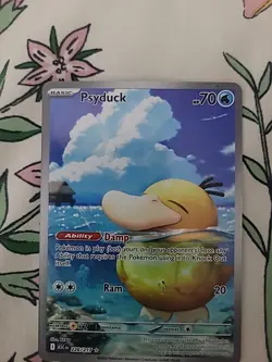 Pokemon Psyduck ASC Full Art Holo Water Basic 70 HP 20 ATK REND EN 226/217 2026 - Image 3