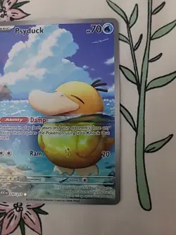 Pokemon Psyduck ASC Full Art Holo Water Basic 70 HP 20 ATK REND EN 226/217 2026 - Image 4