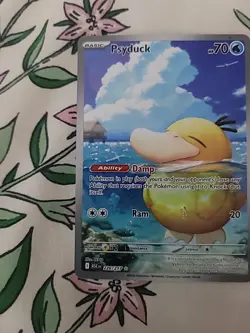 Pokemon Psyduck ASC Full Art Holo Water Basic 70 HP 20 ATK REND EN 226/217 2026 - Image 5