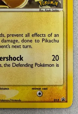 Pikachu 012 10th Anniversary Black Star Promo Pokemon Card | NM-LP | English - Image 4