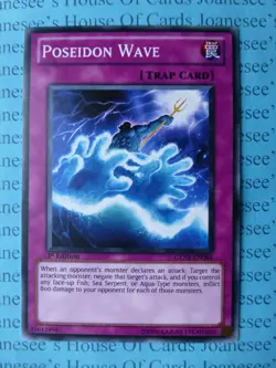 Poseidon Wave GENF-EN064 Common Yu-Gi-Oh Card 1st Edition New - Image 1
