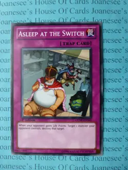 Asleep at the Switch GENF-EN063 Common Yu-Gi-Oh Card 1st Edition New - Image 1