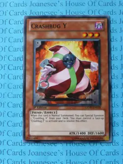 Crashbug Y GENF-EN010 Common Yu-Gi-Oh Card 1st Edition New - Image 1