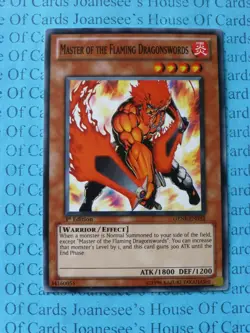 Master of the Flaming Dragonswords GENF-EN032 Common Yu-Gi-Oh Card 1st Edition - Image 1