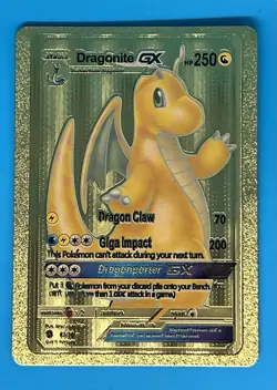 Dragonite GX 67/70 HP250 Gold Foil Fan Art Card - Image 1