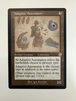 Adaptive Automaton Retro Frame Schematic MTG Magic Gathering Card NM Mint BRR - Image 1