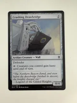 Crashing Drawbridge MTG Magic the Gathering Card NM Near Mint ELD - Image 1