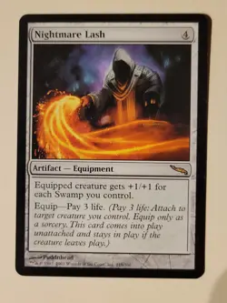 Nightmare Lash Mirrodin Regular Magic MTG 1x X1 Rare LP - Image 1