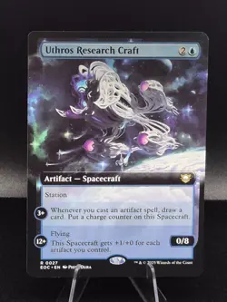 MTG Commander EOE EXTENDED ART R Uthros Research Craft #0027 - Image 1