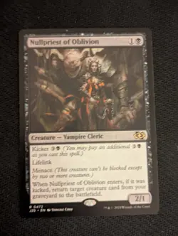 MTG - Nullpriest of Oblivion. Foundations - Jumpstart 2025. Rare Black Creature. - Image 1