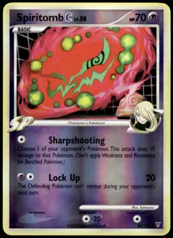 Spiritomb C 84/147 Supreme Victors Reverse Holo Uncommon LP Pokemon 2009 - Image 1