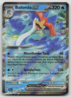 Bailonda EX 052/193 - Entwicklungen in Paldea - DE - EXC - Pokemon TCG - Image 1