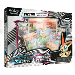 Pokemon Schwarze Blitze & Weiße Flammen Victini Illustration Kollektion DEUTSCH - Image 1
