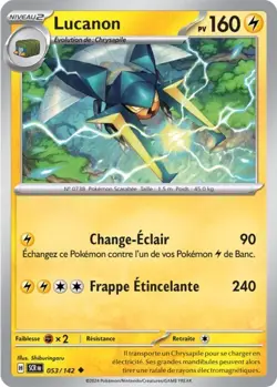 Carte Pokemon Lucanon 053/142 EV07 Couronne Stellaire Peu Commune FR - Image 1