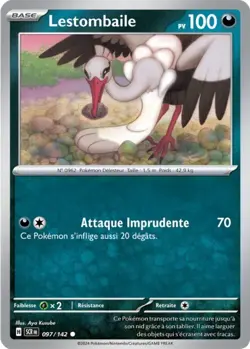 Carte Pokemon Lestombaile 097/142 EV07 Couronne Stellaire Commune FR - Image 1