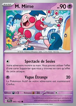 Carte Pokemon M. Mime 063/162 EV05 Forces Temporelles Commune FR - Image 1