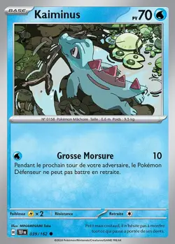 Carte Pokemon Kaiminus 039/162 EV05 Forces Temporelles Commune FR - Image 1