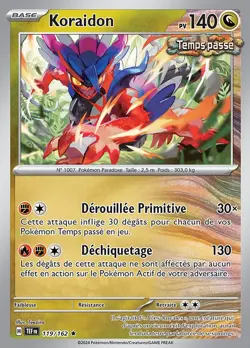 Carte Pokemon Koraidon 119/162 EV05 Forces Temporelles Rare FR - Image 1