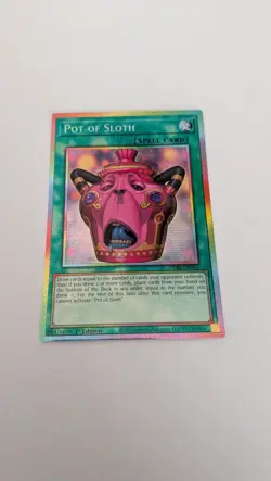Pot of Sloth Starlight Rare 1st Ed CORI-EN061 YU-GI-OH Chaos Origins - Image 1