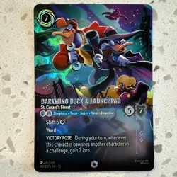 Darkwing Duck & Launchpad Enchanted Disney Lorcana Attack Of The Vine - Image 1