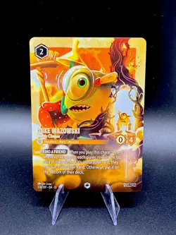Disney Lorcana Attack Of Vine Mike Wazowski Enchanted 208/204 Pack Fresh NM - Image 1