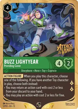 Disney Lorcana Buzz Lightyear Attack Of The Vine Prerelease Promo Sealed - Image 1