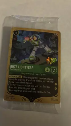 Disney Lorcana Buzz Lightyear Attack Of The Vine Prerelease Promo Sealed - Image 2