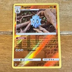 Pupitar 116/214 Lost Thunder Reverse Holo Uncommon Pokemon Card - Image 1