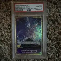One Piece Card Game Gum-Gum Lightning OP09-077 PSA Graded Foil 2025 - Image 1
