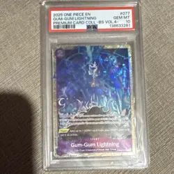 One Piece Card Game Gum-Gum Lightning OP09-077 PSA Graded Foil 2025 - Image 2