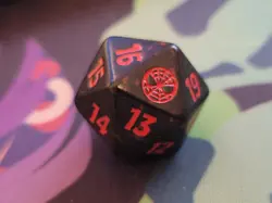 Magic The Gathering Spiderman Pre Release D20 Dice - Image 1