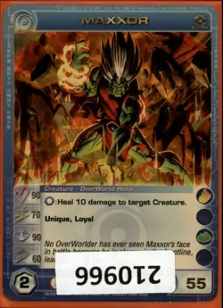 (210966) MAXXOR 90/70/90/60/55 (2 Max Stats) Ultra Rare Foil Chaotic Card - Image 1