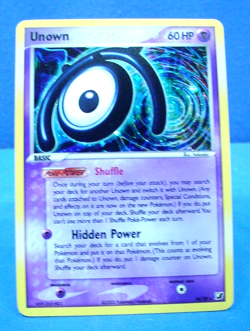 Pokemon Card - Unown (M) Unseen Forces M/28 Holo Rare - Image 1