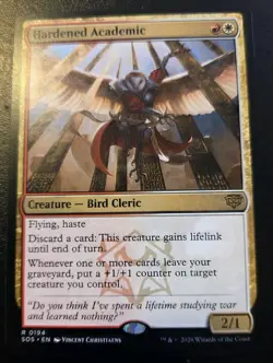Hardened Academic 0194 Rare Secrets Of Strixhaven Magic: The Gathering - Image 1