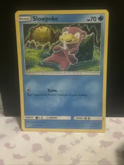 Pokemon Slowpoke 54/214 SM-Lost Thunder Common Regular Basic 2018 - NM - Image 1