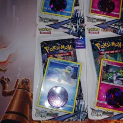 Pokemon Sun and Moon Ultra Prism Booster Checklane Blister Sealed Lot of 4 - Image 5