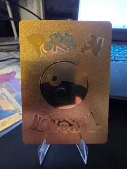 Pokemon Pikachu & Zekrom GX Tag Team 184/181 Rainbow Gold Foil Fan Art - Image 2