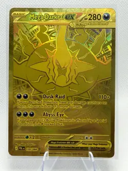 Pokemon TCG Mega Darkrai ex Gold Hyper Rare 120/084 Pitch Black - Image 1